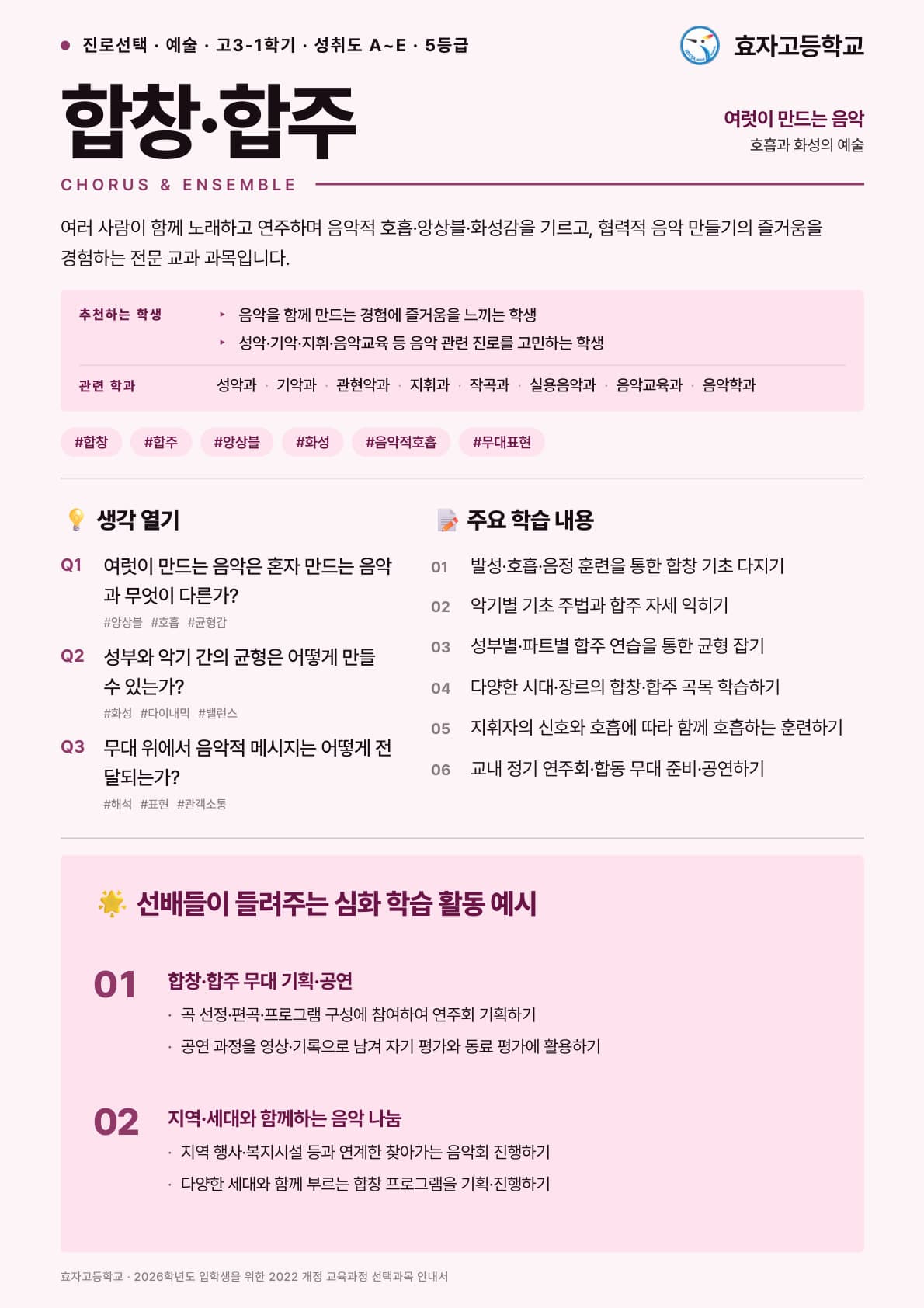 합창·합주 포스터 미리보기
