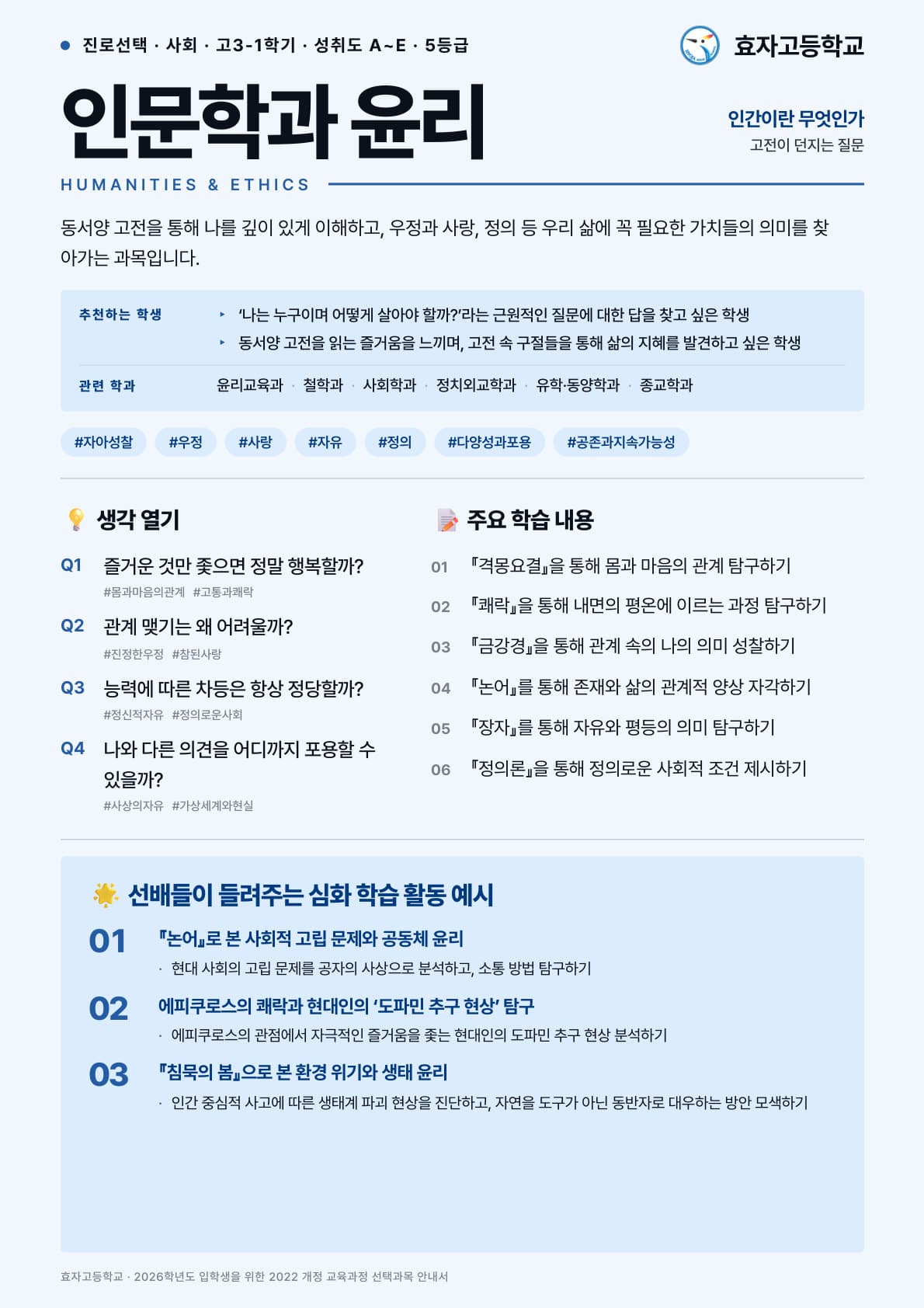 인문학과 윤리 포스터 미리보기