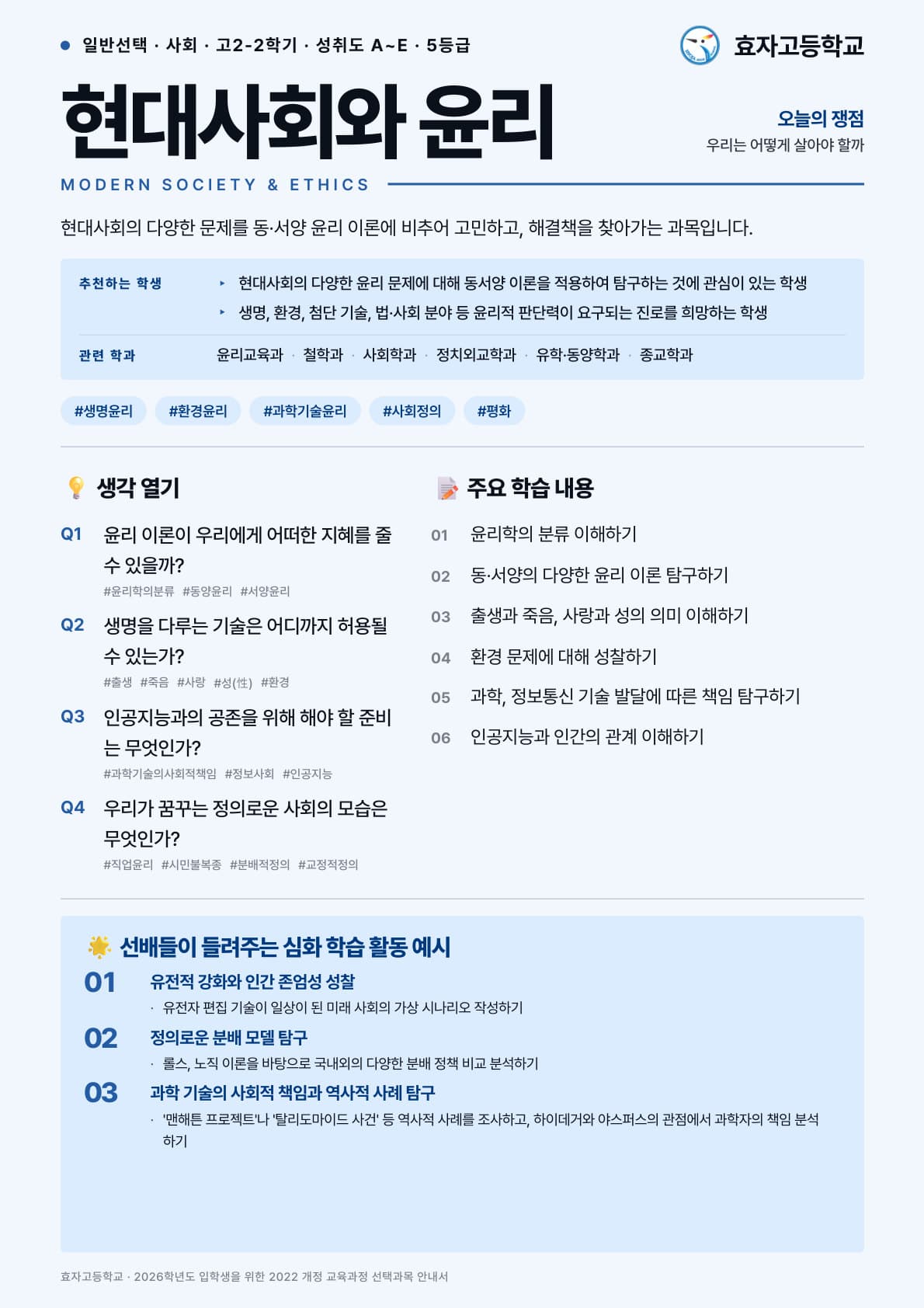 현대사회와 윤리 포스터 미리보기