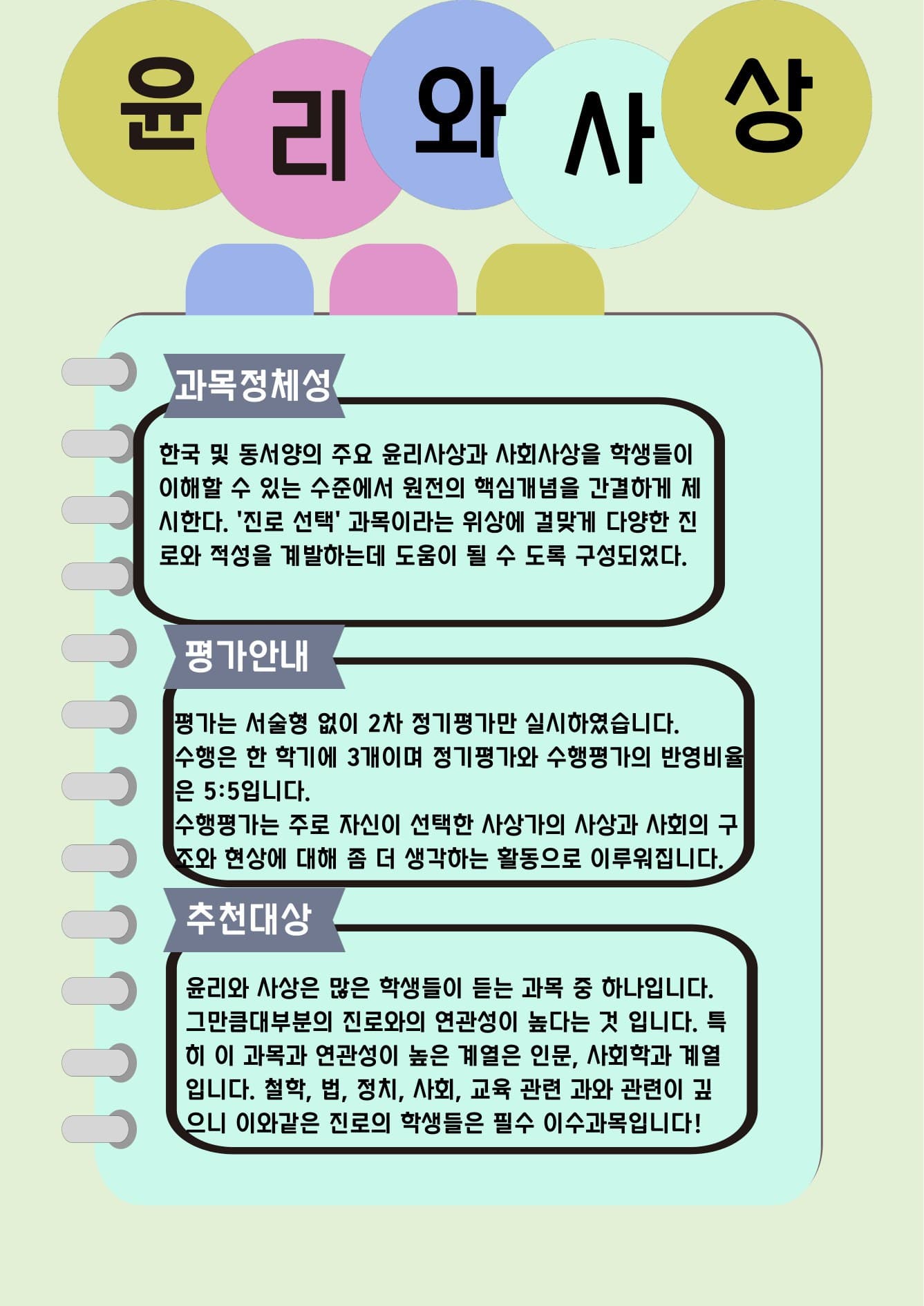 윤리와 사상 포스터 미리보기